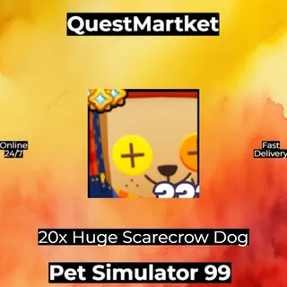 50x Huge Rainbow Scarecrow Dog