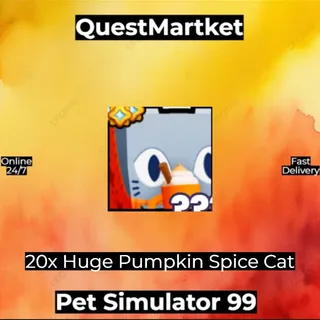 20x Huge Pumpkin Spice Cat