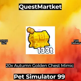 20x Autumn Golden Chest Mimic