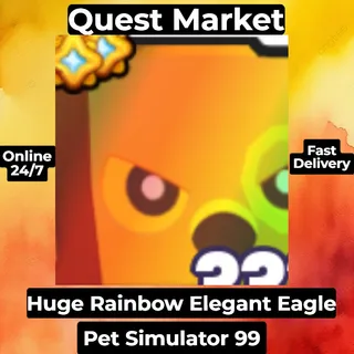 Huge Rainbow Elegant Eagle