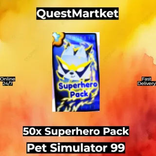 50x Superhero Pack