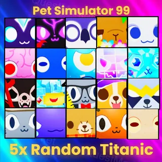 5x Random TITANIC (U WIll Get 5 Different Titanics)