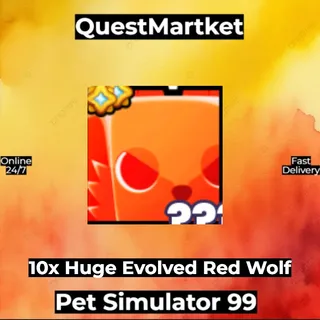 10x Huge Evolved Red Wolf