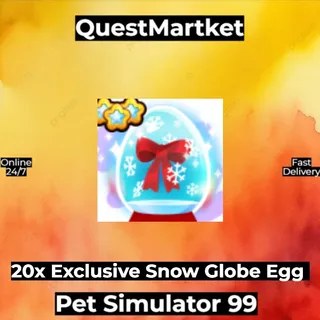 20x Exclusive Snow Globe Egg