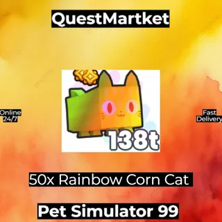 50x Rainbow Corn Cat