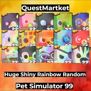 1x Huge Shiny Rainbow Random