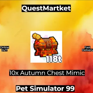 10x Autumn Chest Mimic