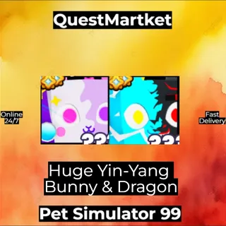 Huge Yin-Yang Bunny & Dragon