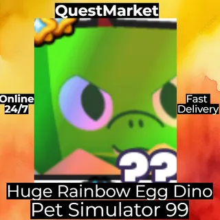 Huges Rainbow Egg Dino