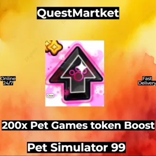 200x Pet Games Token Boost