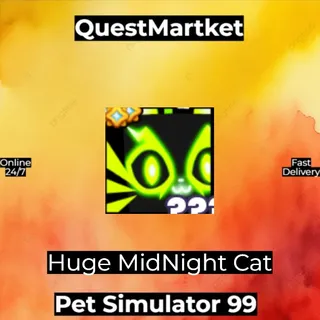 Huge MidNight Cat