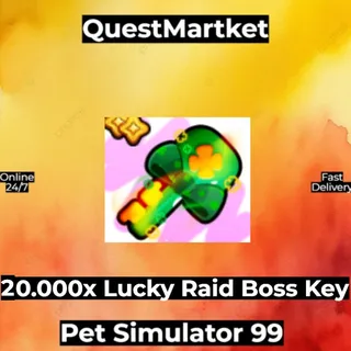 20.000x Lucky Raid Boss Key