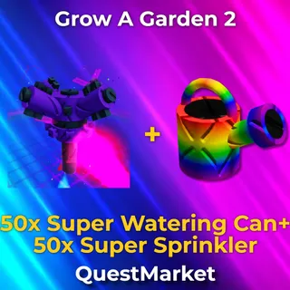 50x Super Watering Can + 50x Super Sprinkler Grow a garden 2