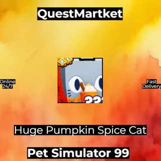 Huge Pumpkin Spice Cat