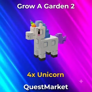 4x Unicorn Grow a garden 2
