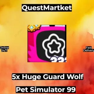 5x Huge Guard Wolf