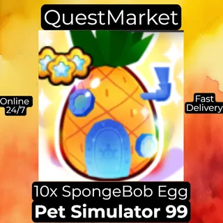 10x Exclusive SpongeBob Egg