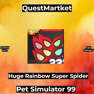 Huge Rainbow Super Spider