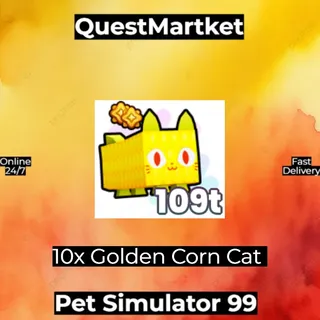 10x Golden Corn Cat