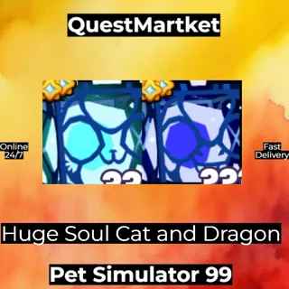 Huge Soul Cat and Dragon