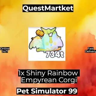 1x Shiny Rainbow Empyrean Corgi