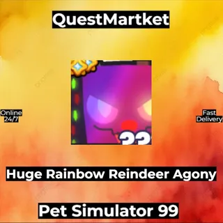 Huge Rainbow Reindeer Agony