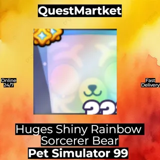 Huge Shiny Rainbow Bear