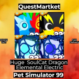 Huge Soul Cat Dragon Elemental Electric