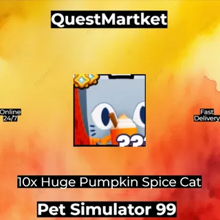 10x Huge Pumpkin Spice Cat