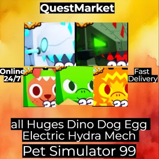 All Huges Dino Egg Electrice Hydra Mech