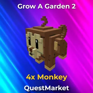 4x Monkey Grow a garden 2