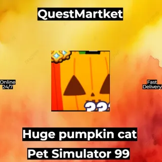 Huge Pumpkin cat