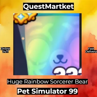 Huge Rainbow Sorcerer Bear