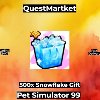 500x Snowflake Gift