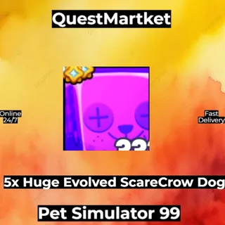 5x Huge Evolved ScareCrow Dog