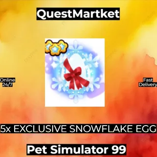 5X EXCLUSIVE SNOWFLAKE EGG