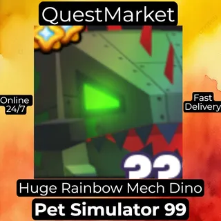 Huge Rainbow Mech Dino