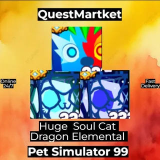 Huge Soul Cat Dragon Elemental