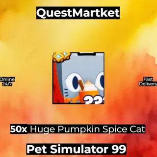 50x Huge Pumpkin Spice Cat