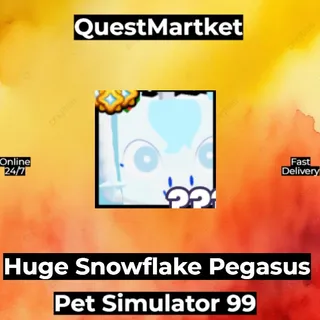 Huge Snowflake Pegasus