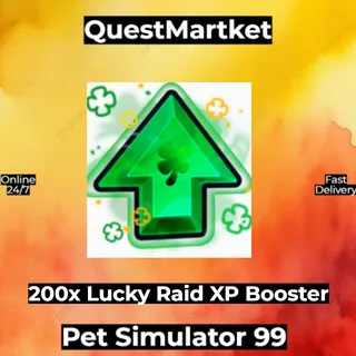 200x Lucky Raid XP Booster