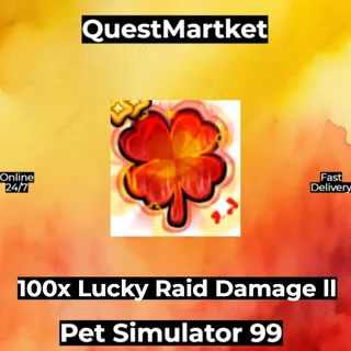 100x Lucky Raid Damage Booster II