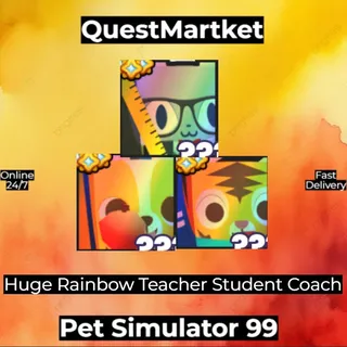 Huge Rainbow Teacher Student Coach