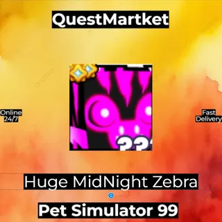 Huge MidNight Zebra