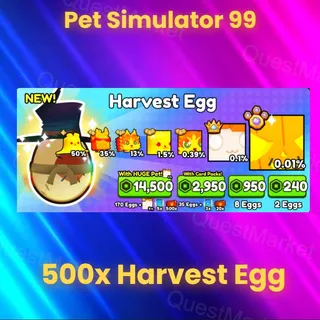 500x Harvest Egg