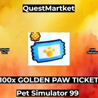 100x Golden Paw Ticket