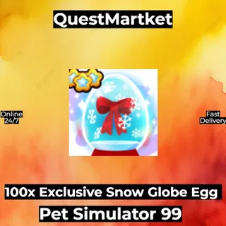 100x Exclusive Snow Globe Egg