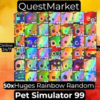 50x Huge Rainbow Random