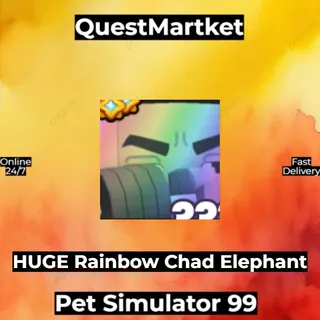 Huge Rainbow Chad Elephant