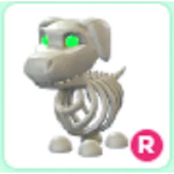 R Skeleton Dog Post Teen